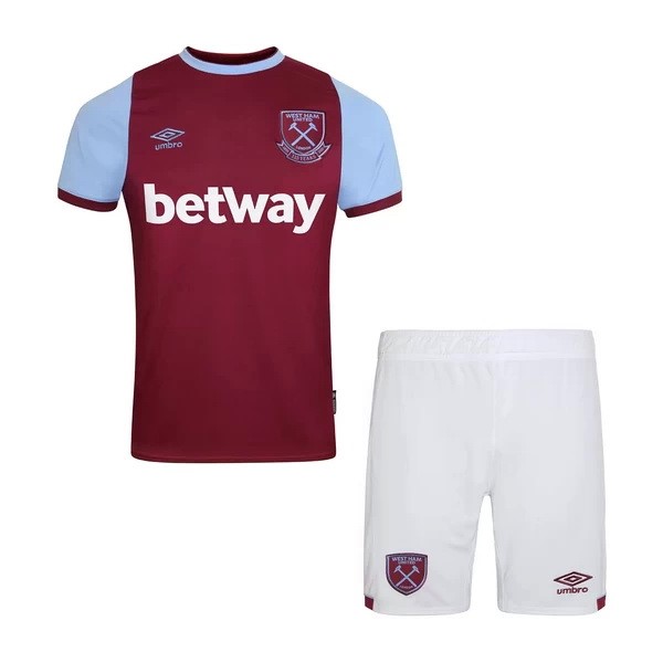 Camiseta West Ham United Primera Equipación Niños 2020-2021 Rojo